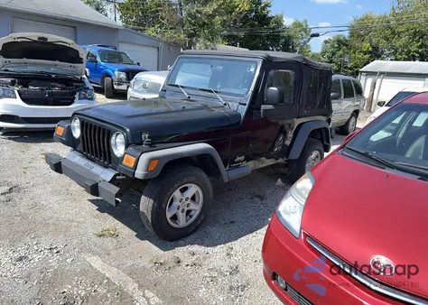2004 Jeep Wrangler / Tj from USA, damaged, VIN 1J4FQ29174P701897